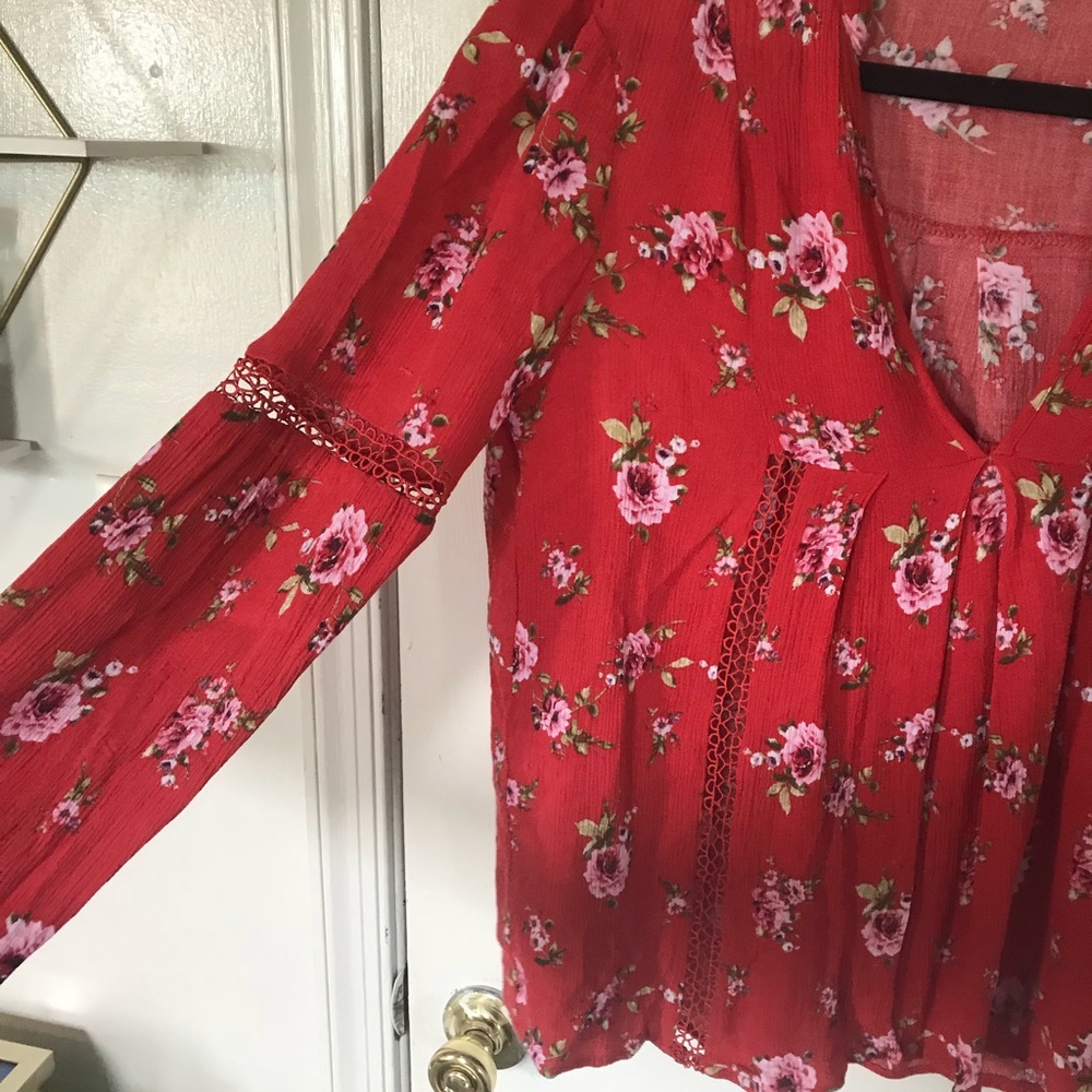 Floral babydoll style blouse- Size Mediun
